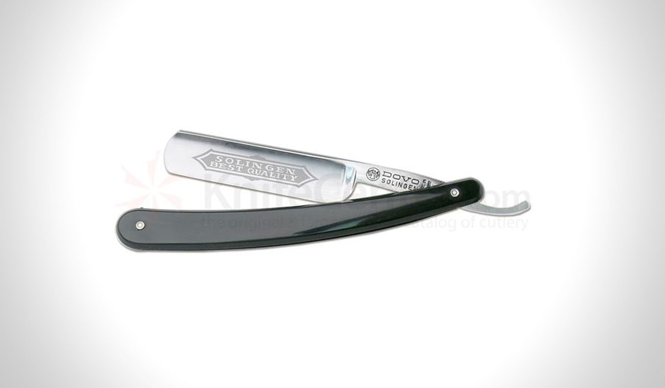 best straight razors | Dovo-Black-Handle-Straight-Razor-5-8-Inch-Razor-01