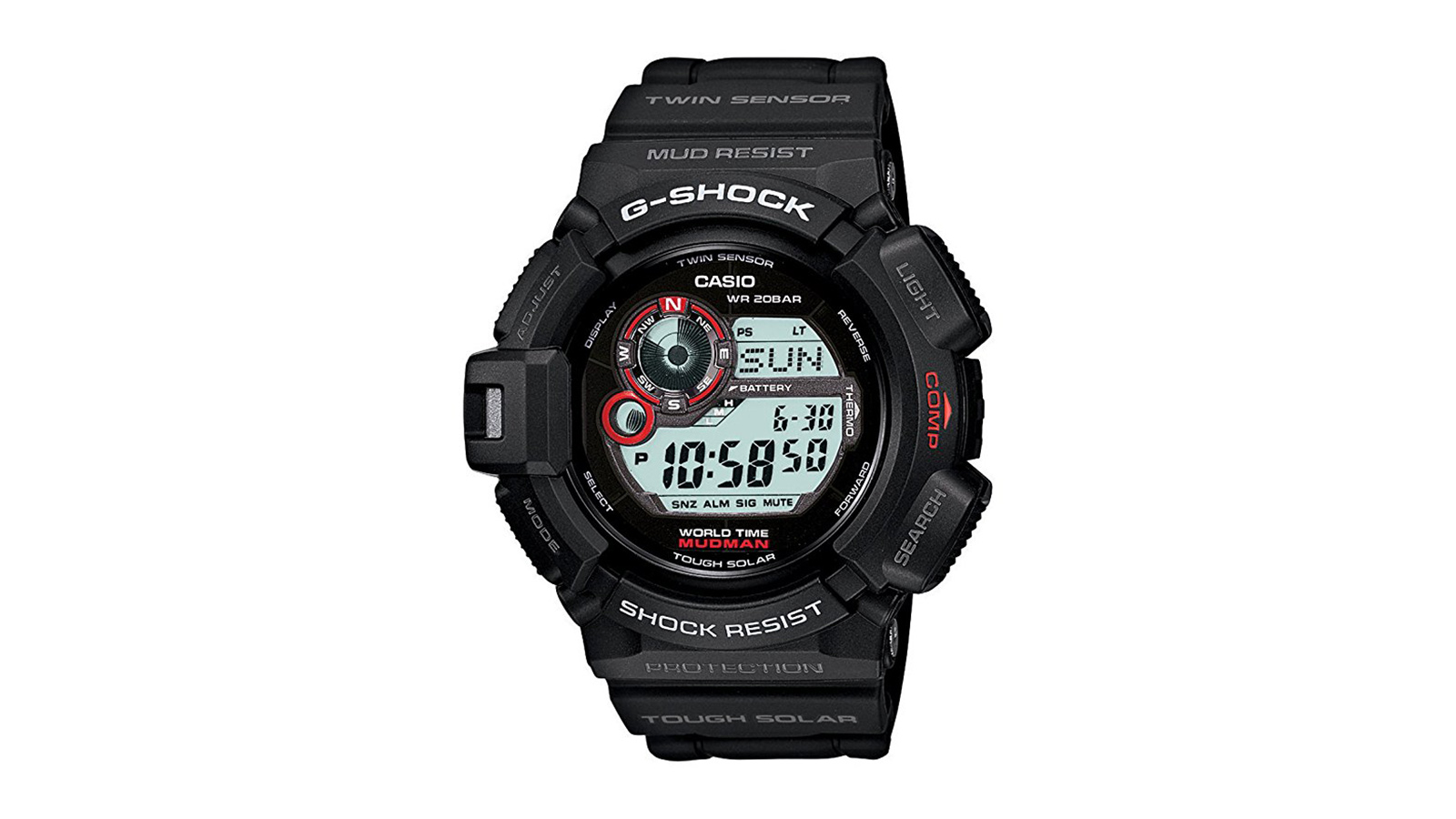 Casio Men's G9300-1 Mudman Sports Watch | the best men's watches under $200