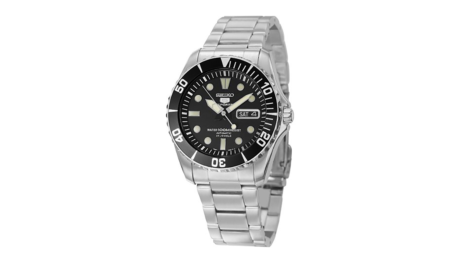 Seiko Men's SNZF17J1 5 Sports Automatic Stainless Steel Watch | the best men's watches under $200
