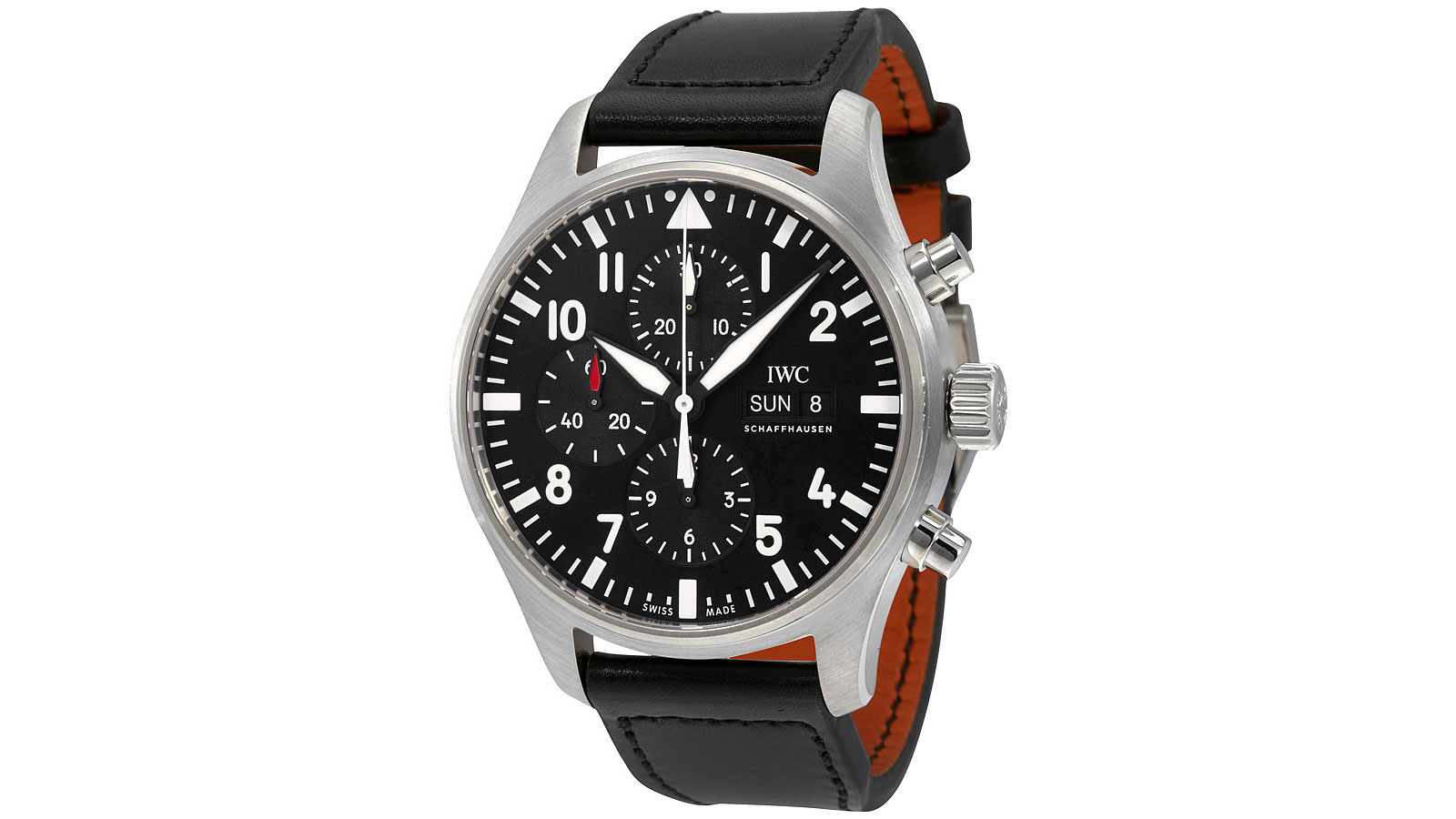 IWC Pilot Black Automatic Chronograph Men's Watch | the best pilot watches for men