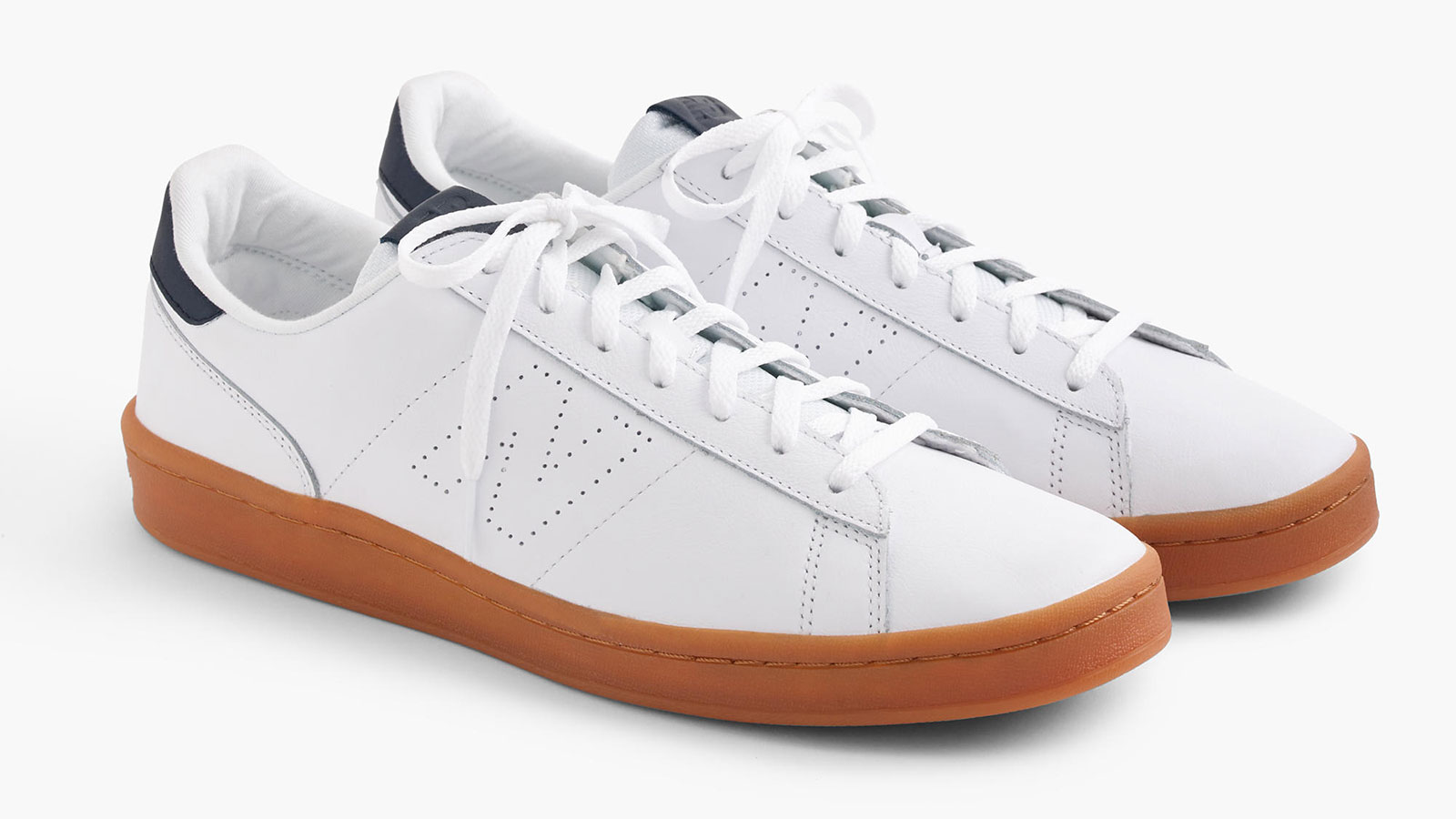 New Balance for J. Crew 791 Leather White Men's Sneakers | best men's white sneakers